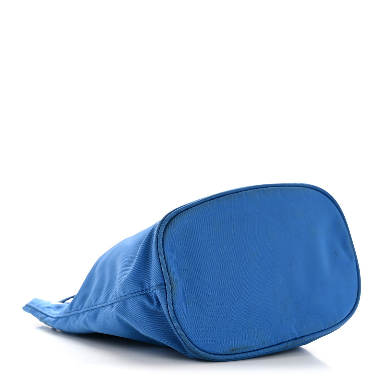 Saffiano Tessuto Nylon Bucket Wristlet Bluette