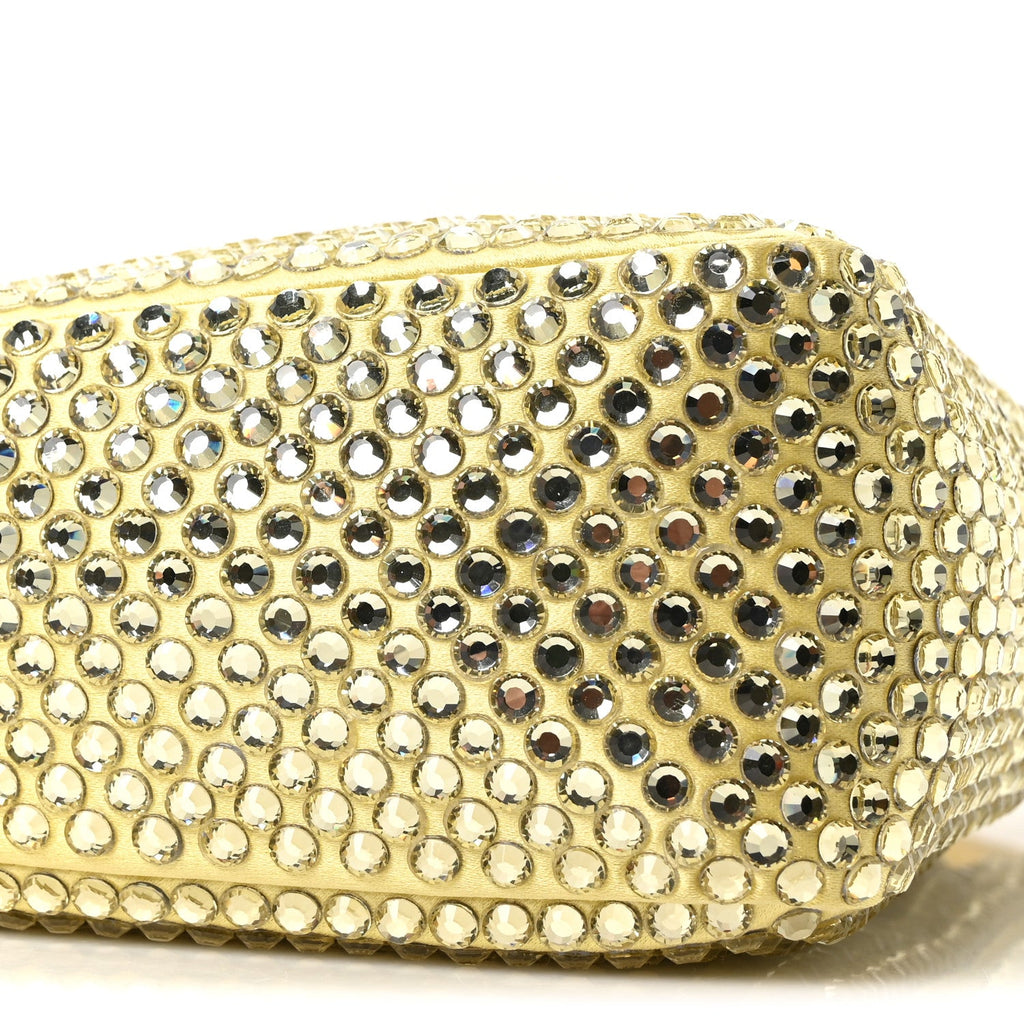 Satin Crystal Triangle Pouch Ananas