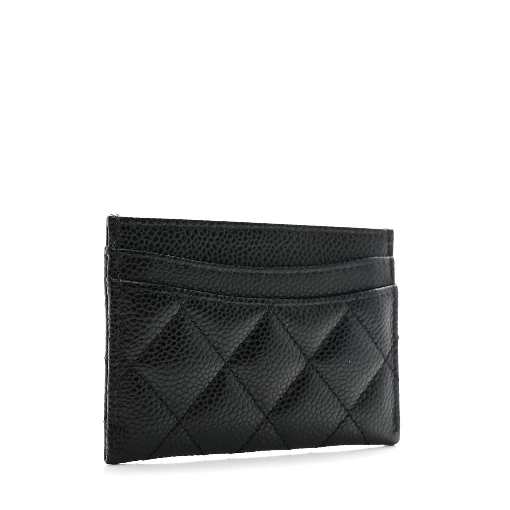 Caviar Quilted  Holder Black
