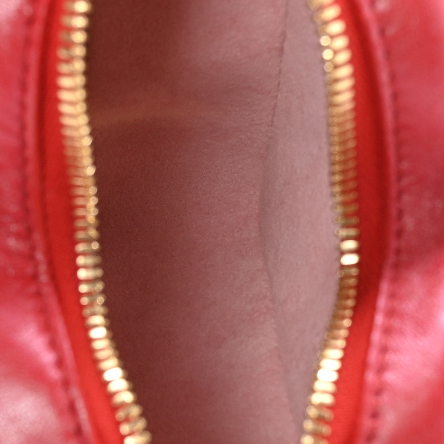 Lambskin Embossed Monogram Fall In Love Sac Coeur Heart Chain Bag Lipstick Red