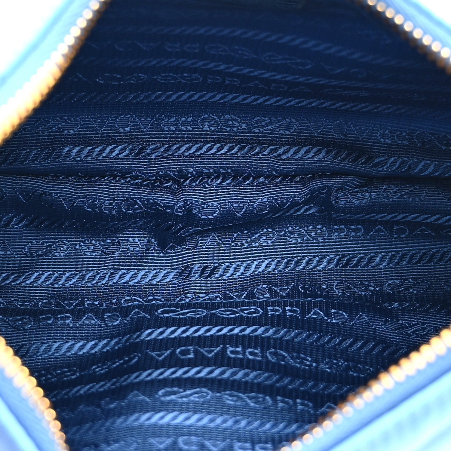 Re-Nylon Saffiano Stitched Mini Re-Edition 1995 Chaine Shoulder Bag Blue