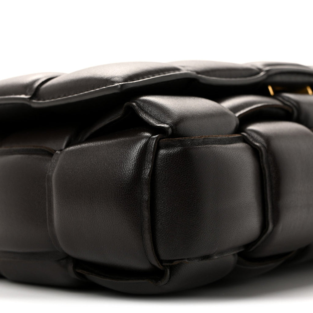 Lambskin Maxi Intreccio Padded Chain Cassette Crossbody Bag Fondant