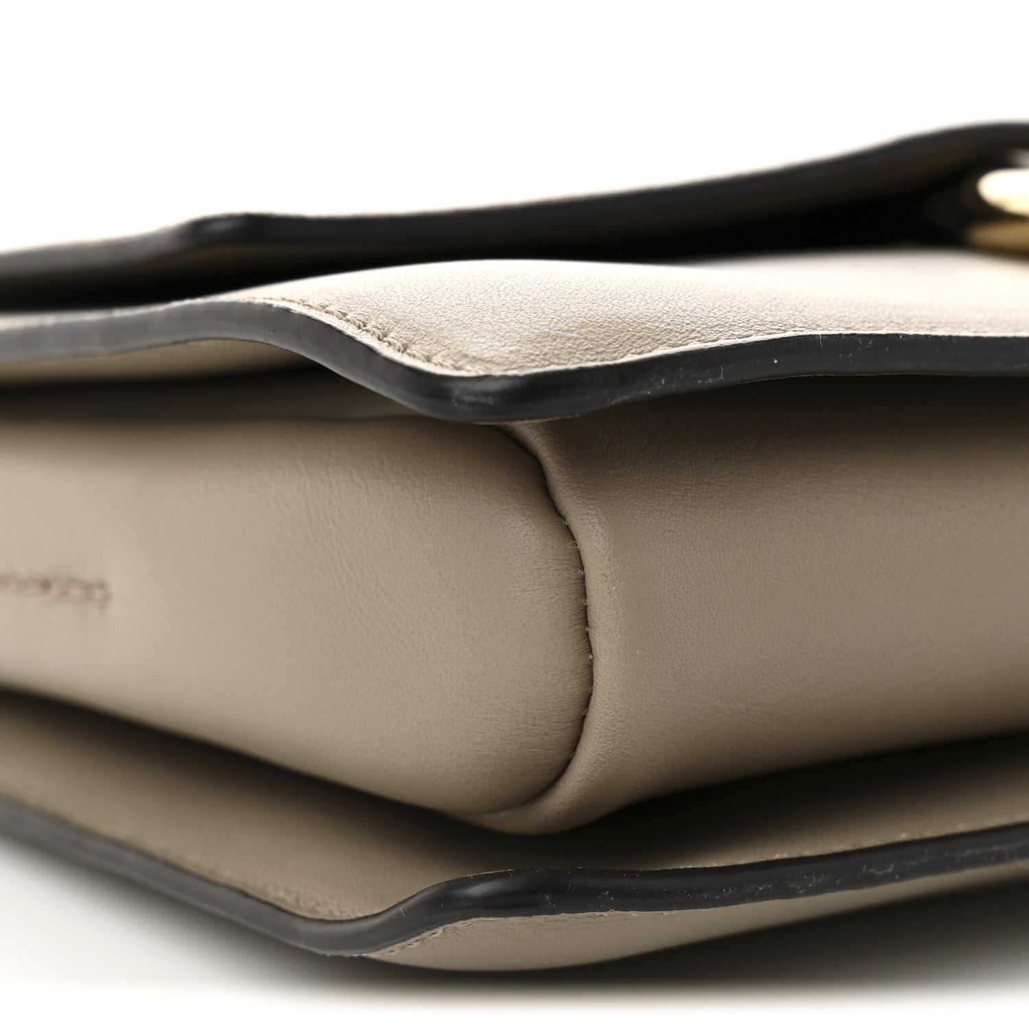 Suede Calfskin Small Faye Shoulder Bag Motty Grey