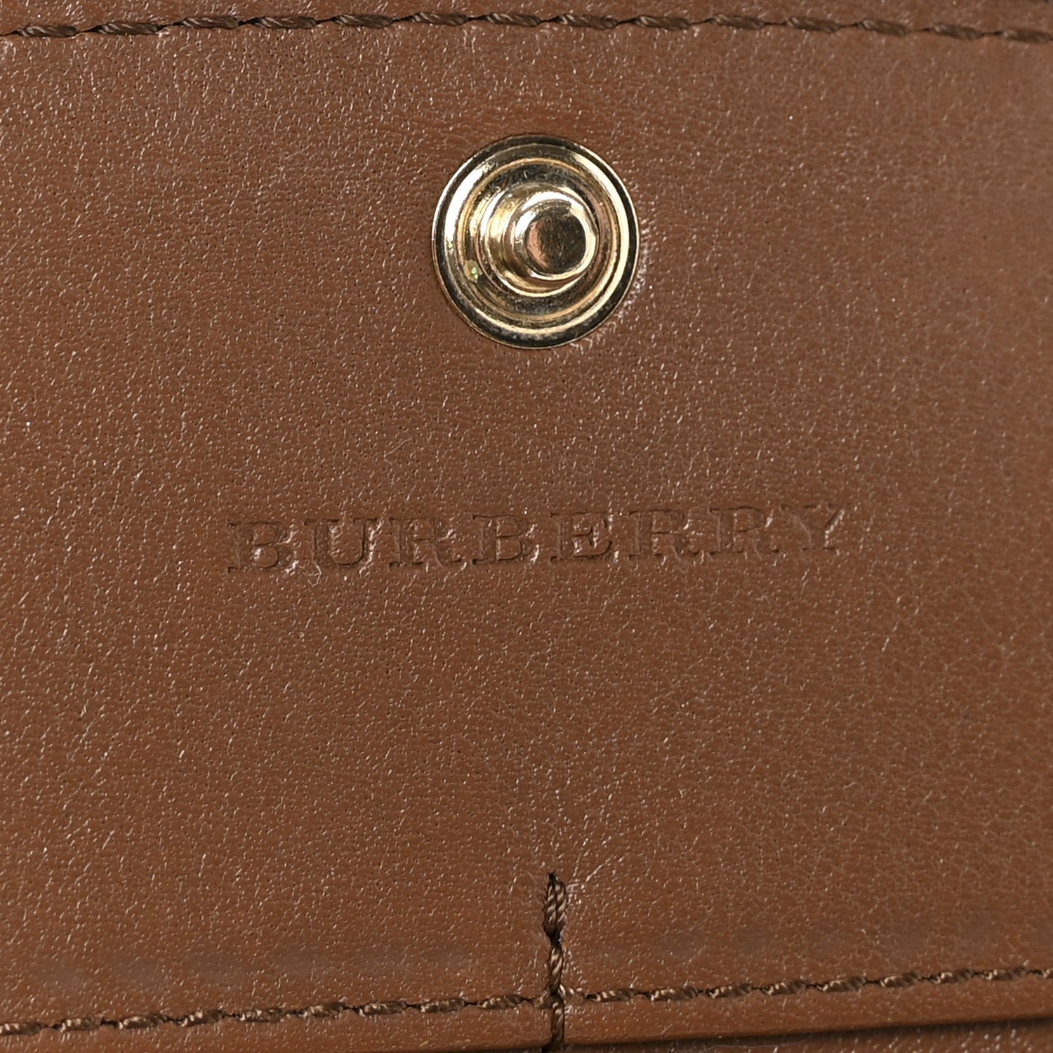 Calfskin Horseferry Check Porter Continental Wallet Tan