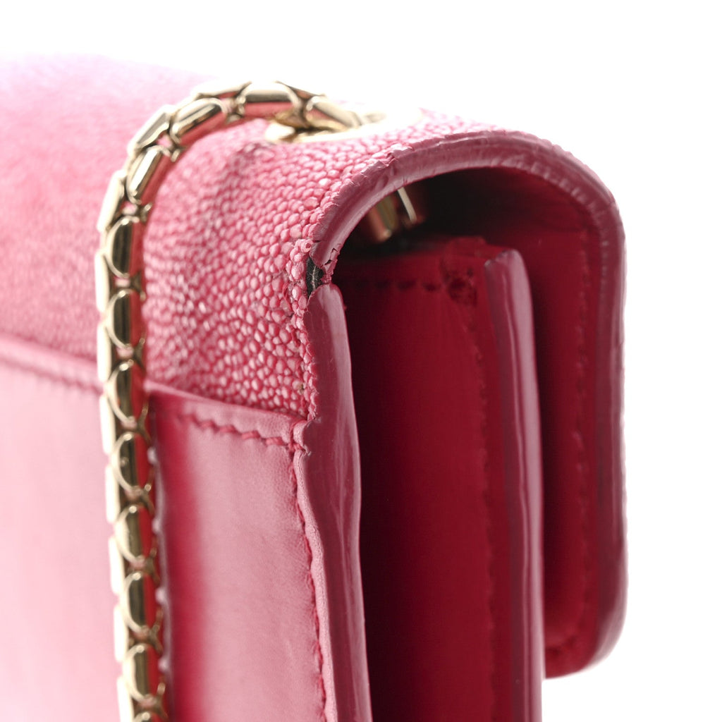 Galuchat Calfskin Serpenti Forever Crossbody Bag Pink
