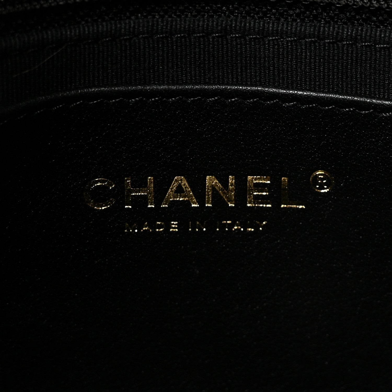 Lambskin Quilted Small CC Links Flap Black