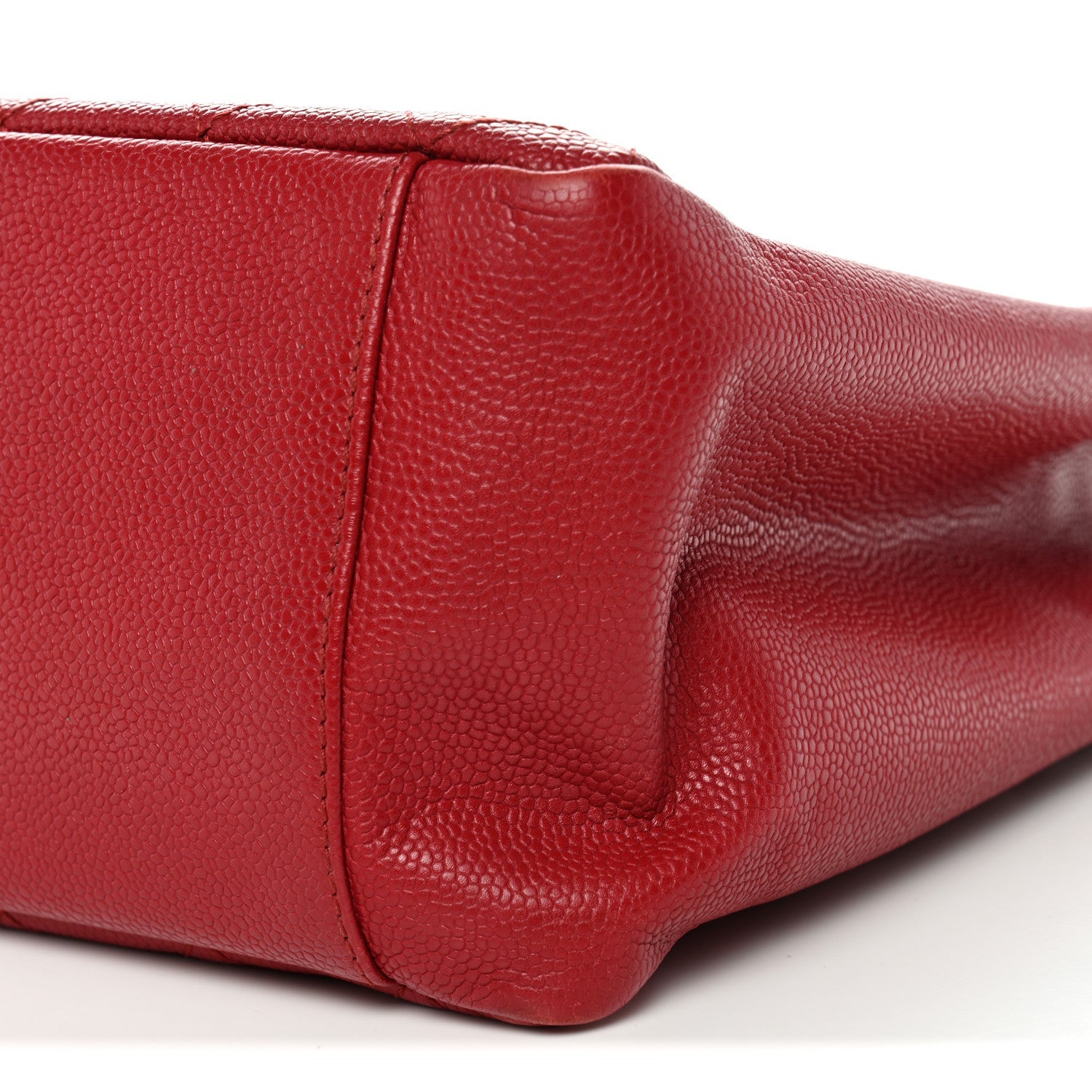 Caviar Quilted Grand Shopping Tote GST Red