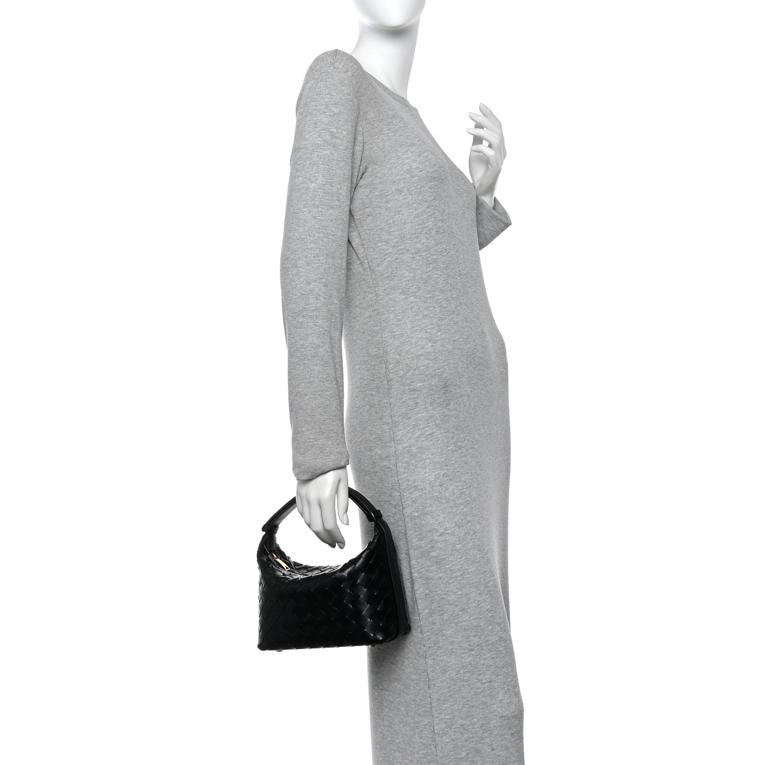 Calfskin Nappa Intrecciato Mini Wallace Black