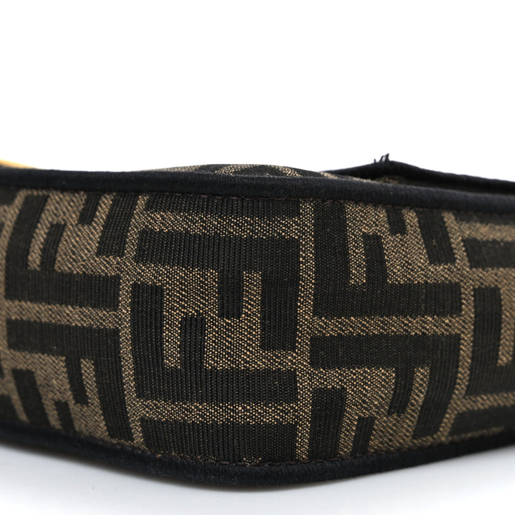 Fabric Jacquard FF 1974 Medium Baguette Tobacco Moro Black