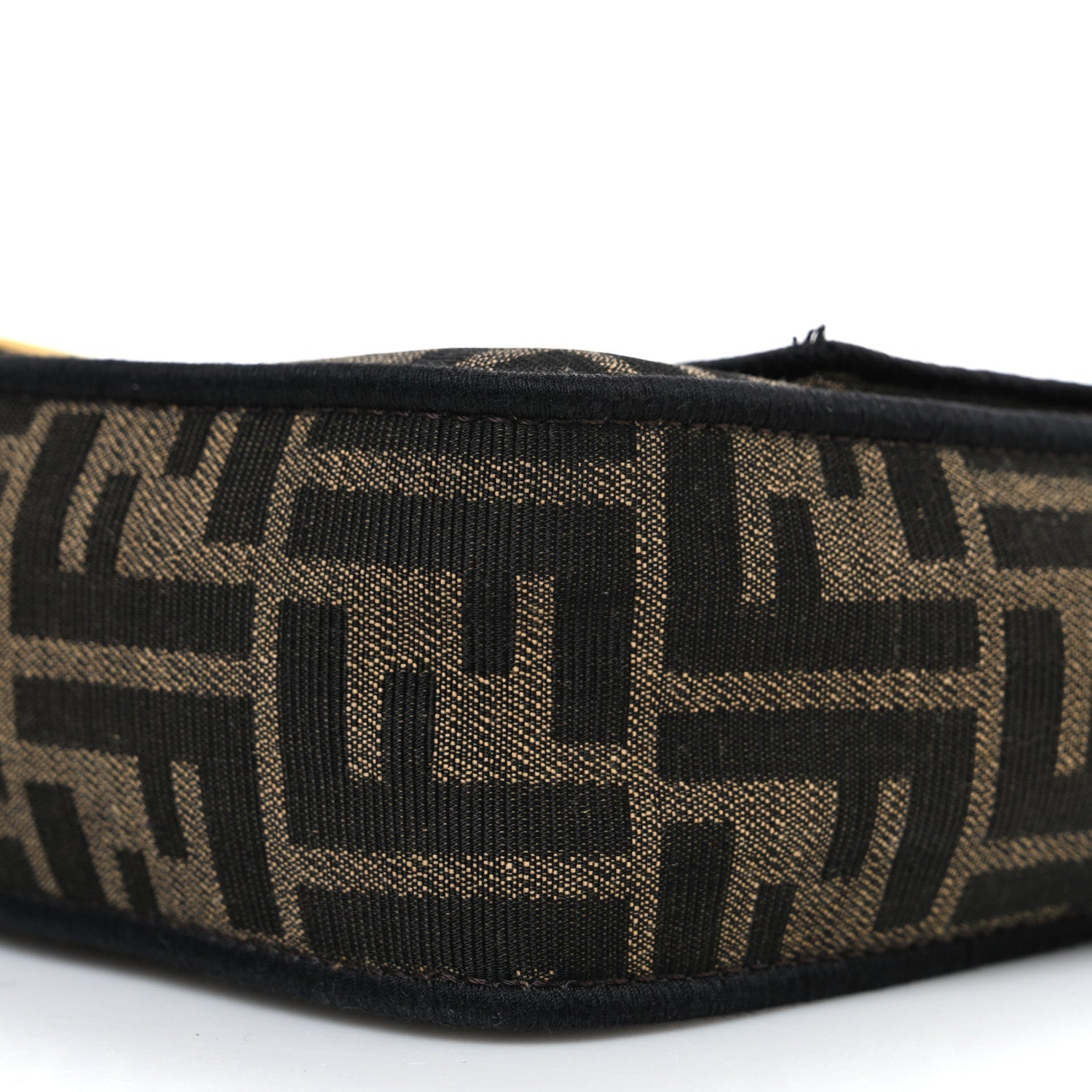 Fabric Jacquard FF 1974 Medium Baguette Tobacco Moro Black