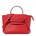 Baby Grained Calfskin Micro Belt Bag Coquelicot