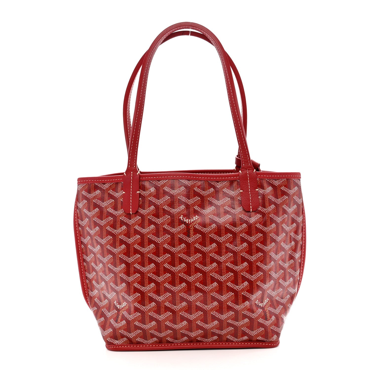 Goyardine Reversible Mini Anjou Red