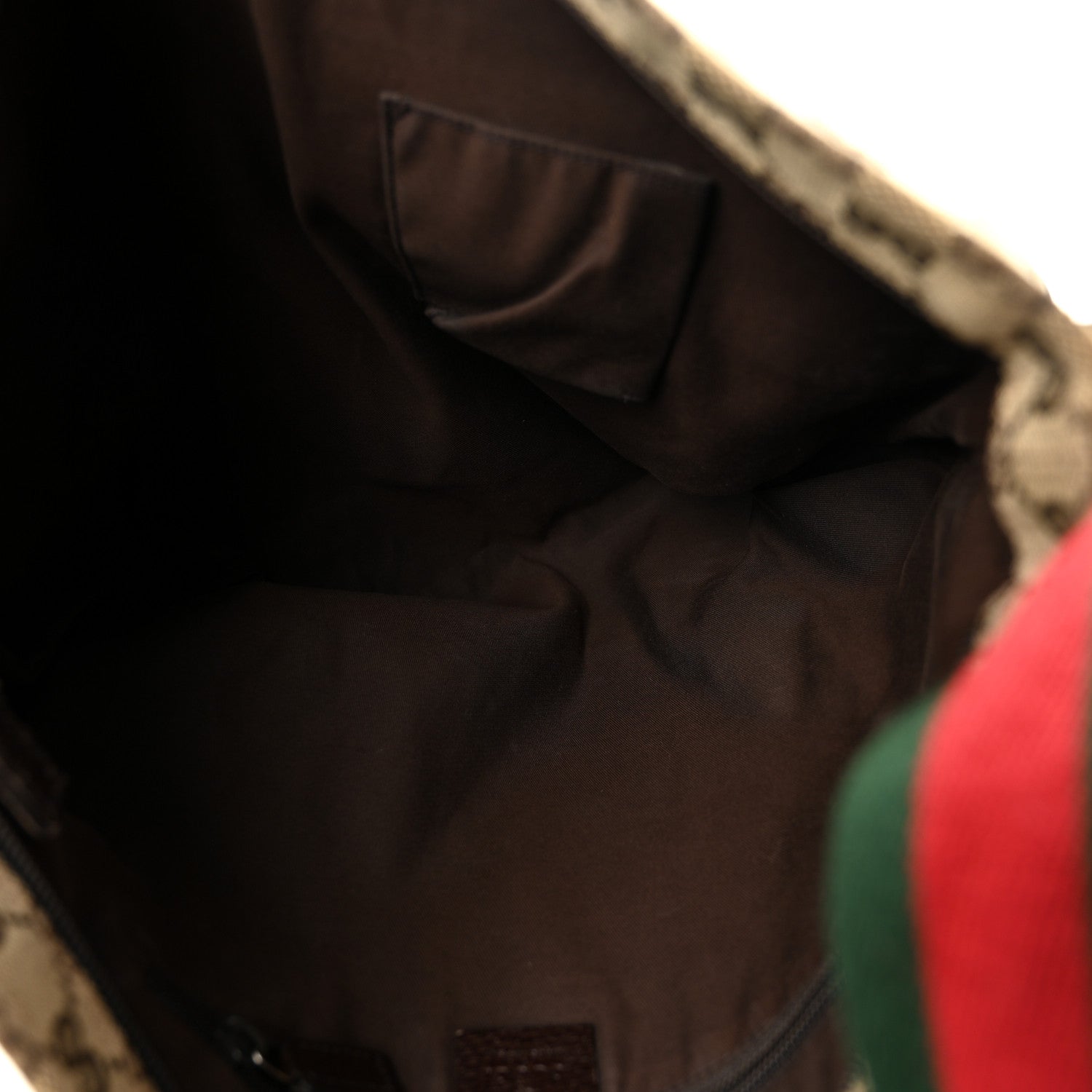 Monogram Web Medium Flat Messenger Bag Brown
