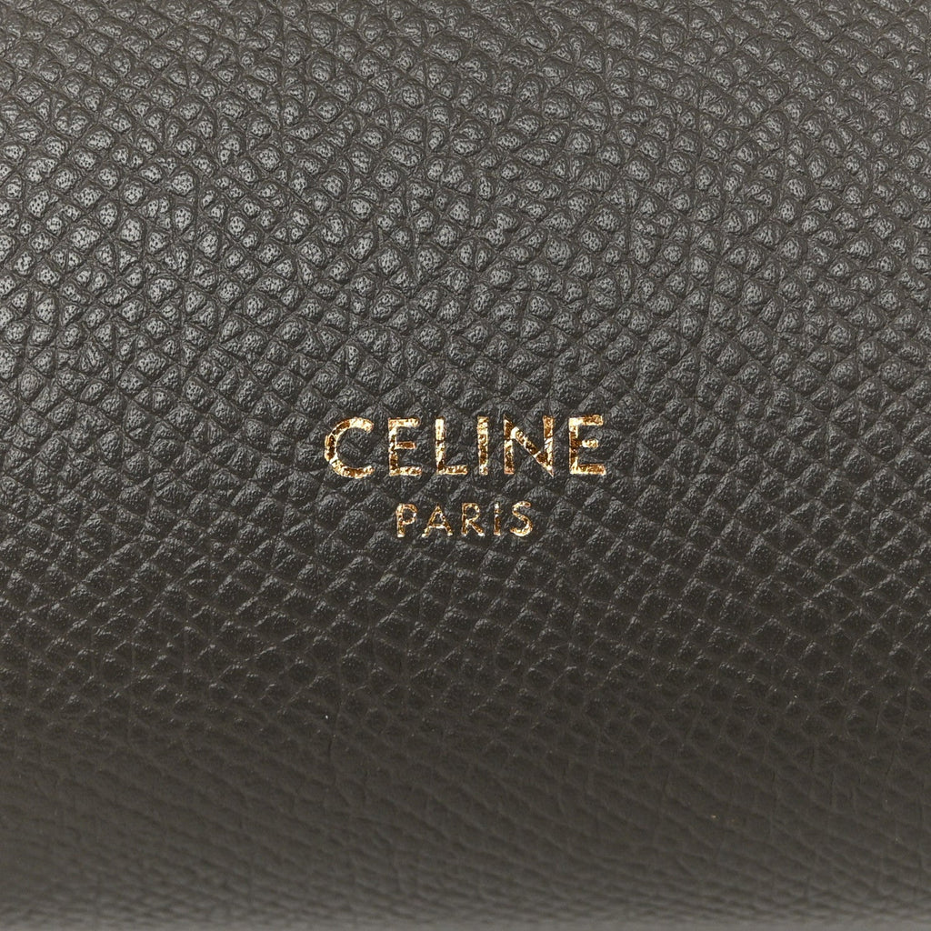 Grained Calfskin Nano Belt Bag Grey