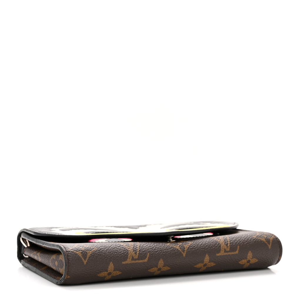 Monogram Kabuki Chain Wallet Black