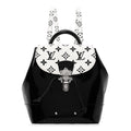 Patent Monogram Hot Springs Backpack Black White