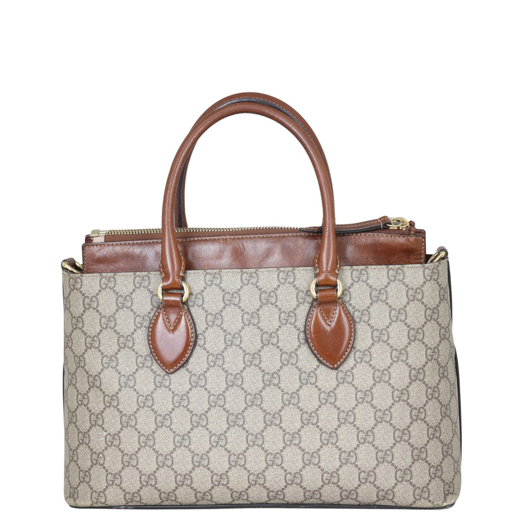 Gucci GG Supreme Small Zip Tote