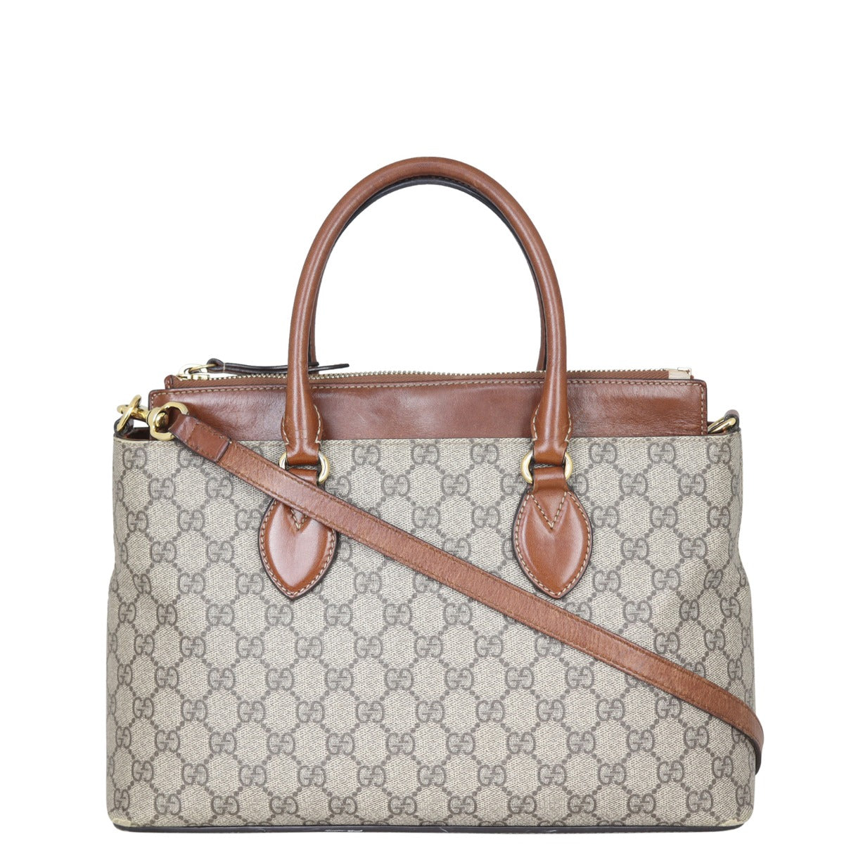 Gucci GG Supreme Small Zip Tote
