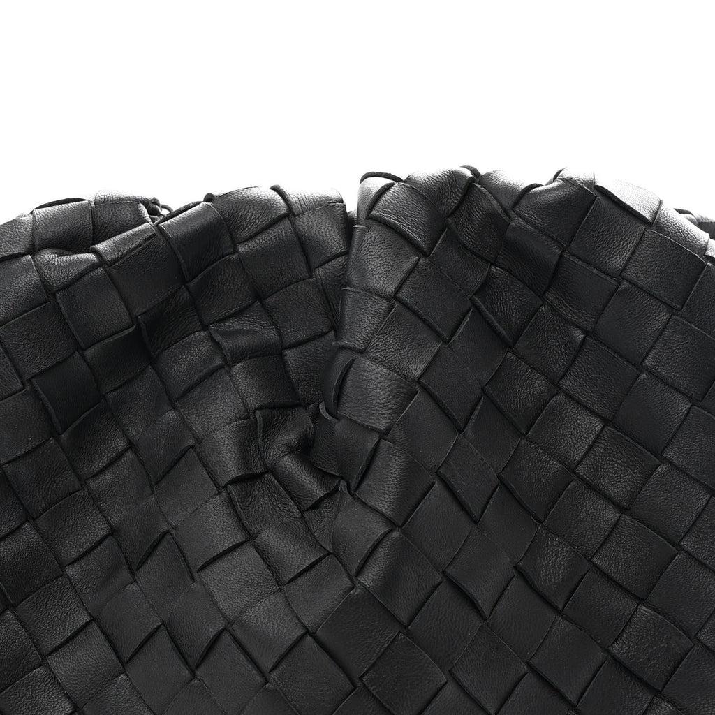Nappa Maxi Intrecciato The Pouch Oversized Clutch Black