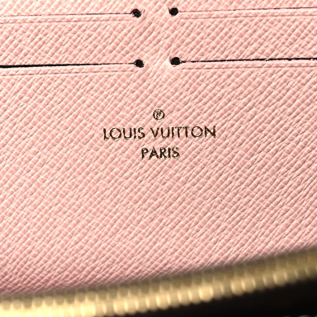 Monogram Clemence Wallet Rose Ballerine