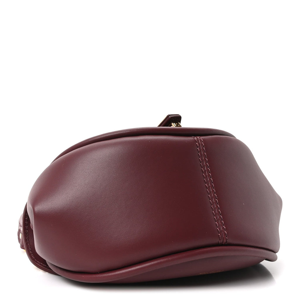 Vitello Virtus Small Shoulder Bag Burgundy