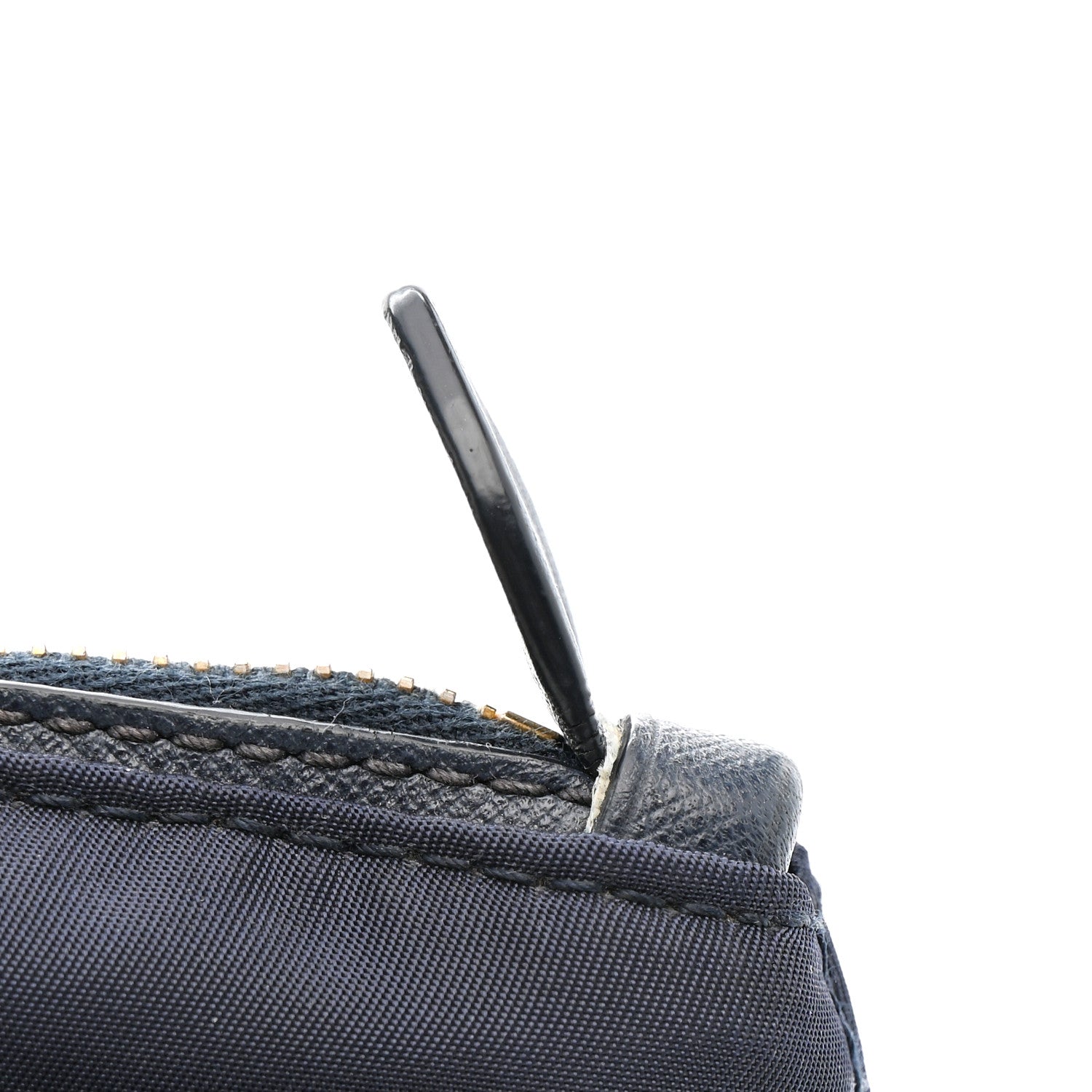 Tessuto Nylon Saffiano Shopping Tote Navy