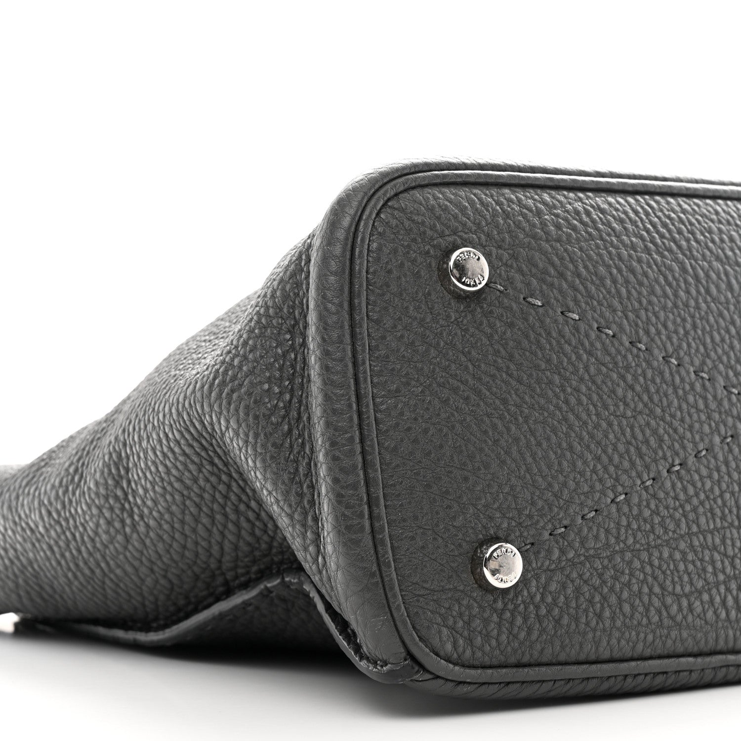 Cuoio Romano Selleria Small Anna Bucket Bag Asfalto