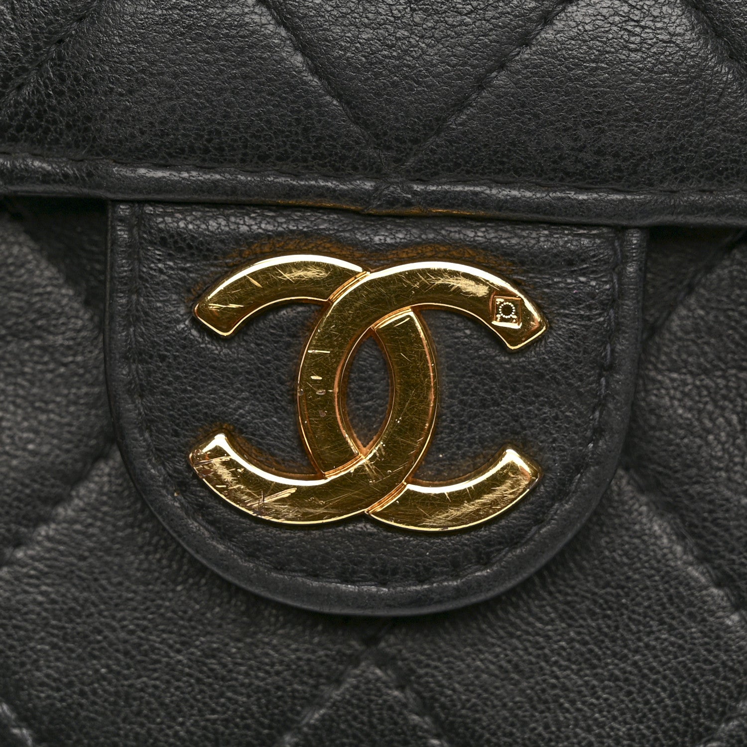 Lambskin Quilted Small Single Flap Bag Black