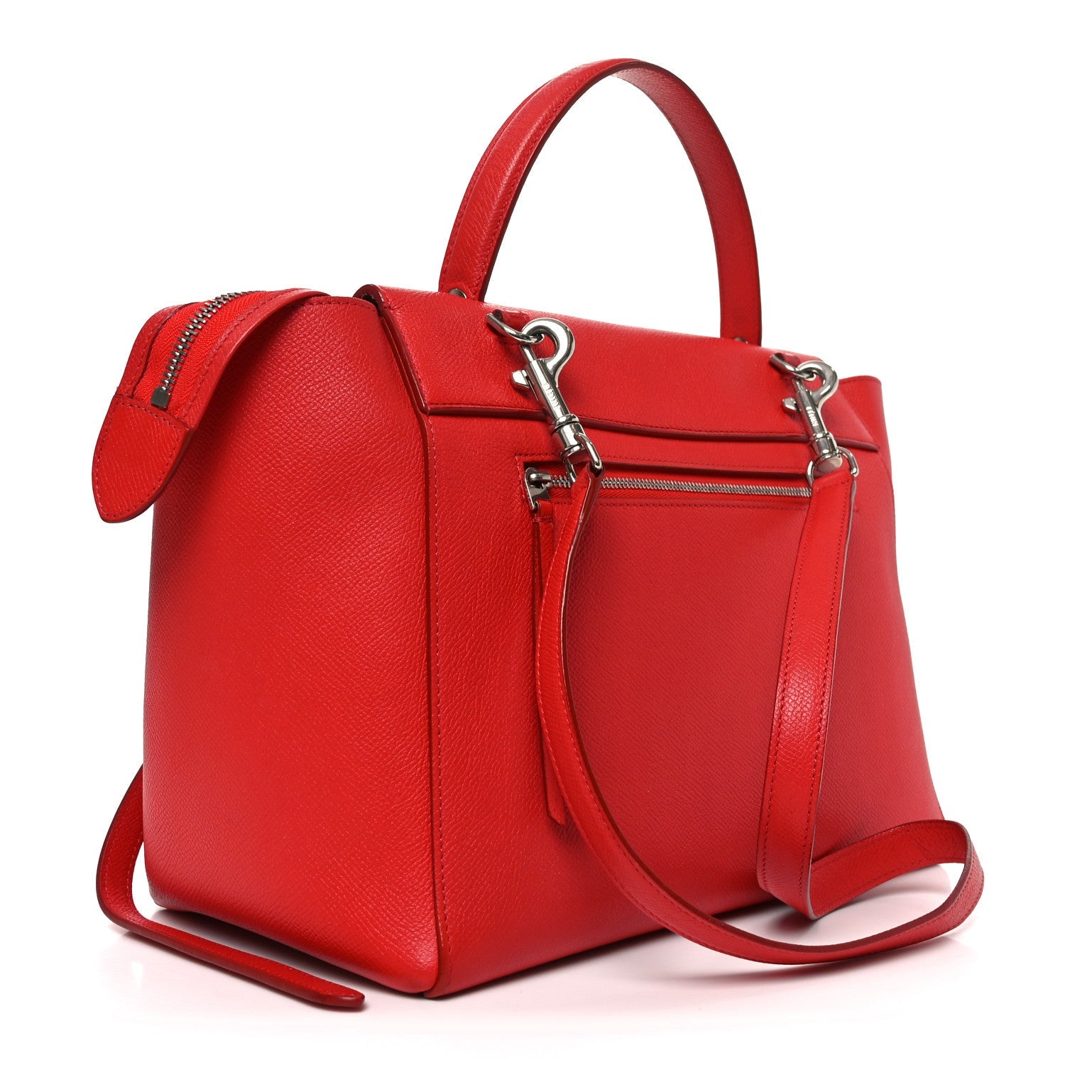 Grained Calfskin Mini Belt Bag Vermillion