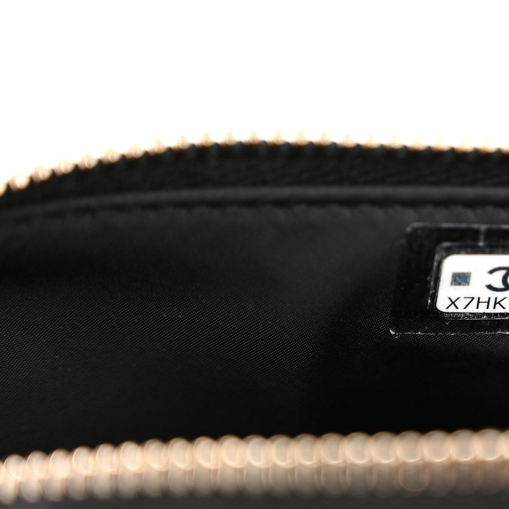 Velvet Effect Nylon Shiny Crumpled Calfskin Mini Quilted Chanel 25 Clutch With Chain Black