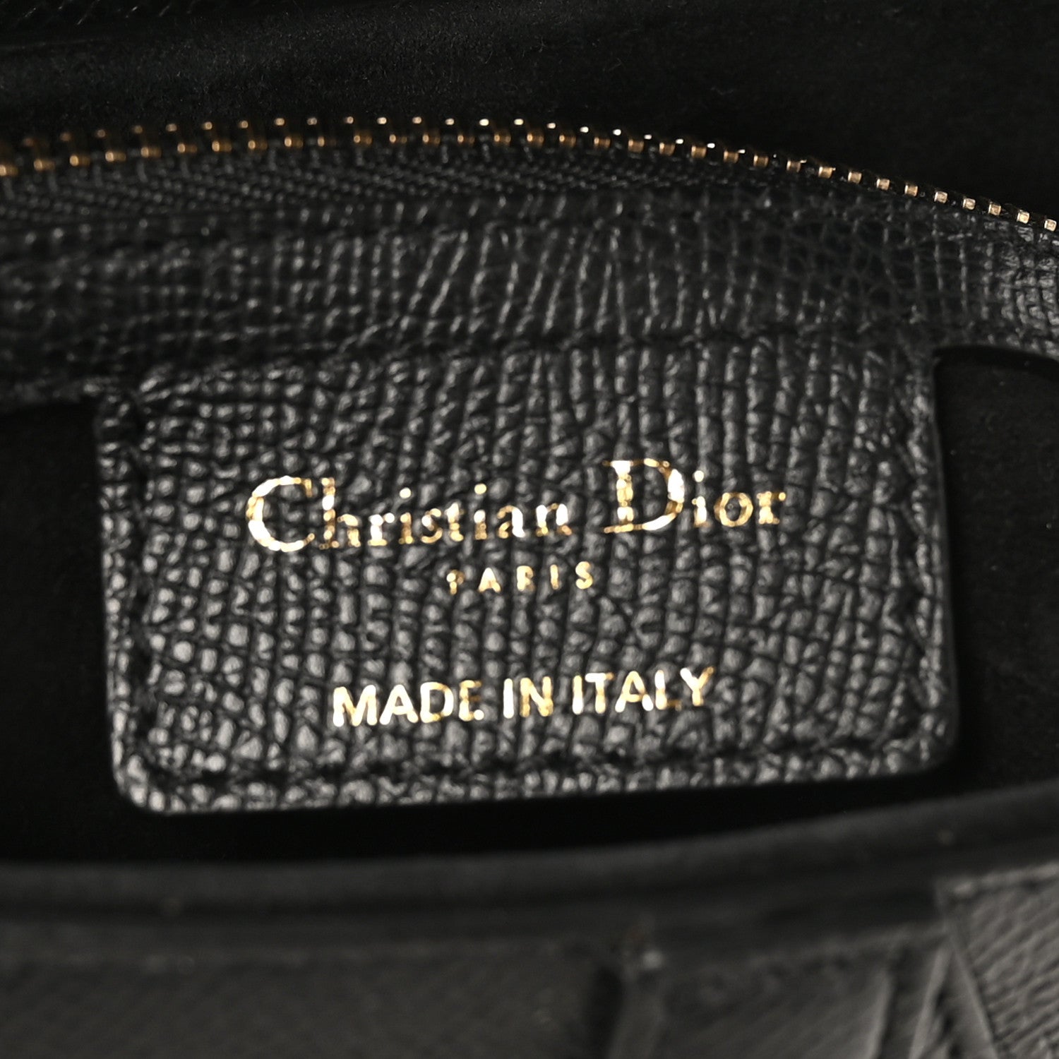 Grained Calfskin Saddle Bag Black