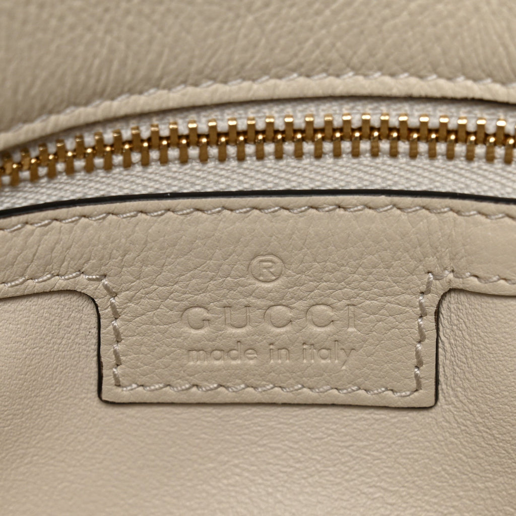 Roxy Calfskin Blondie Chain Shoulder Flap Bag Mystic White