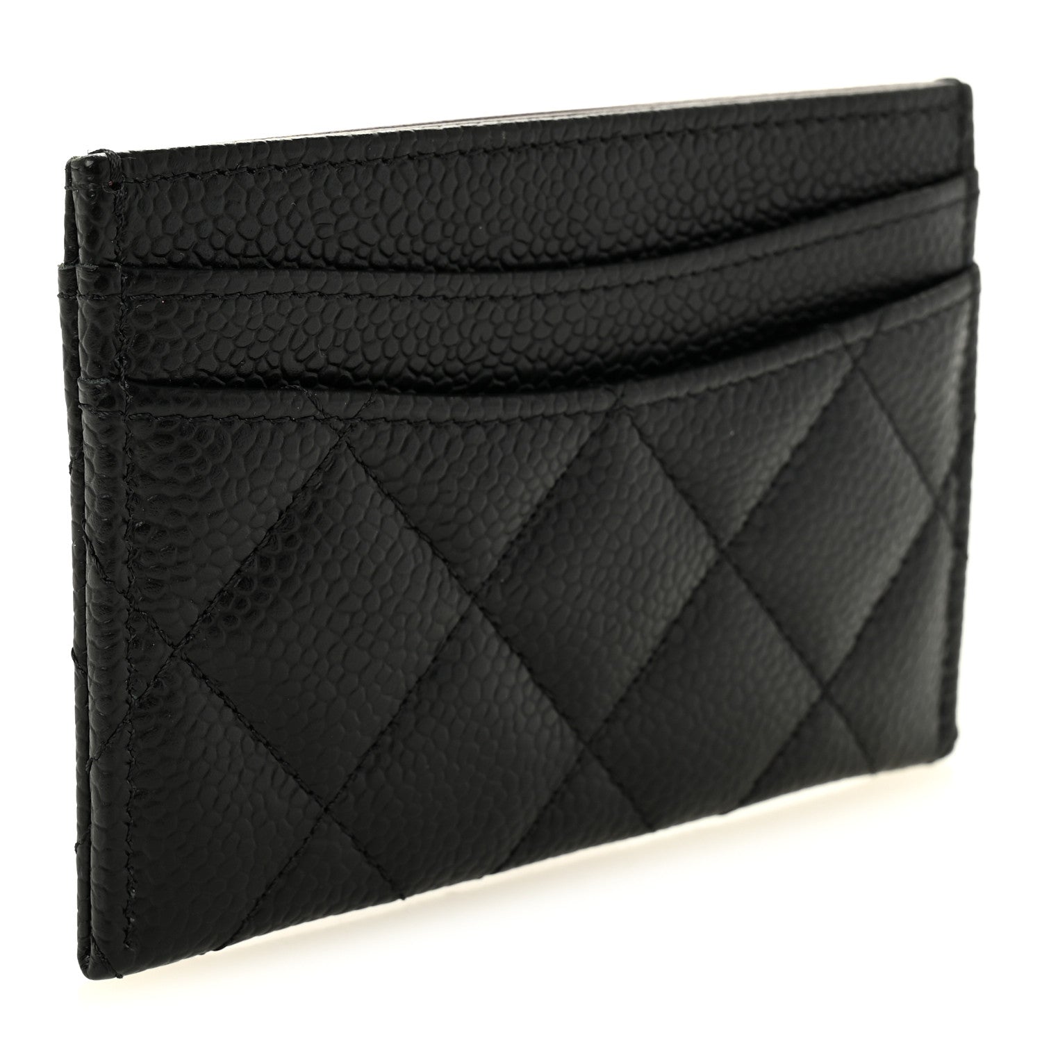 Caviar Quilted  Holder Black