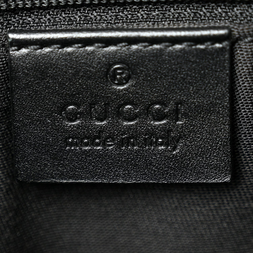 GG Monogram Web Flat Messenger Bag Black