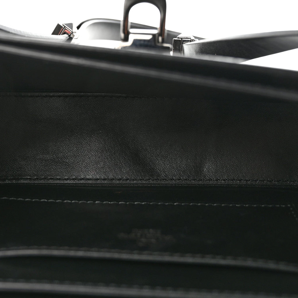 Smooth Calfskin Enamel Tonal Rockstud23 Shoulder Bag Black