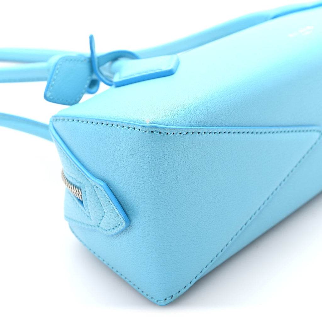 Shiny Goatskin Small Le Teckel Bag Amazonite