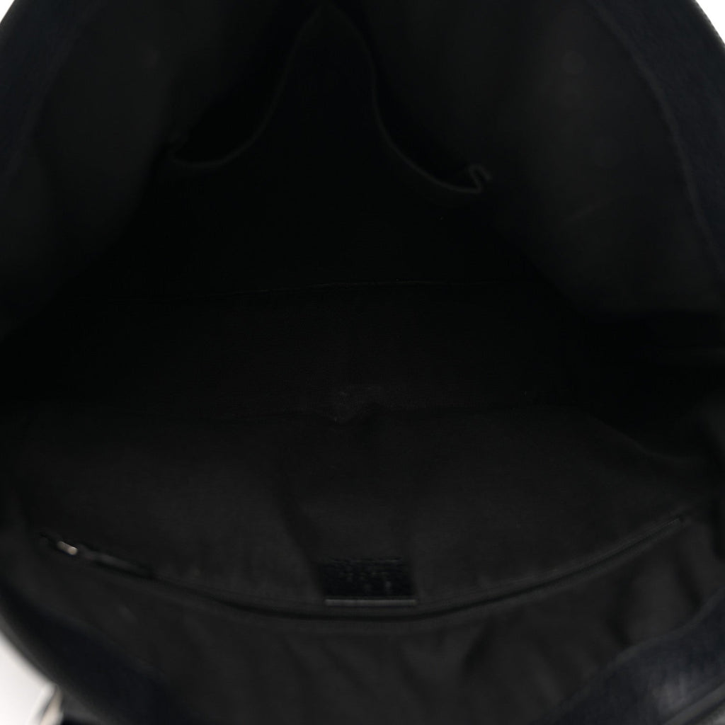Nylon Monogram Medium GG Charm Dome Satchel Black