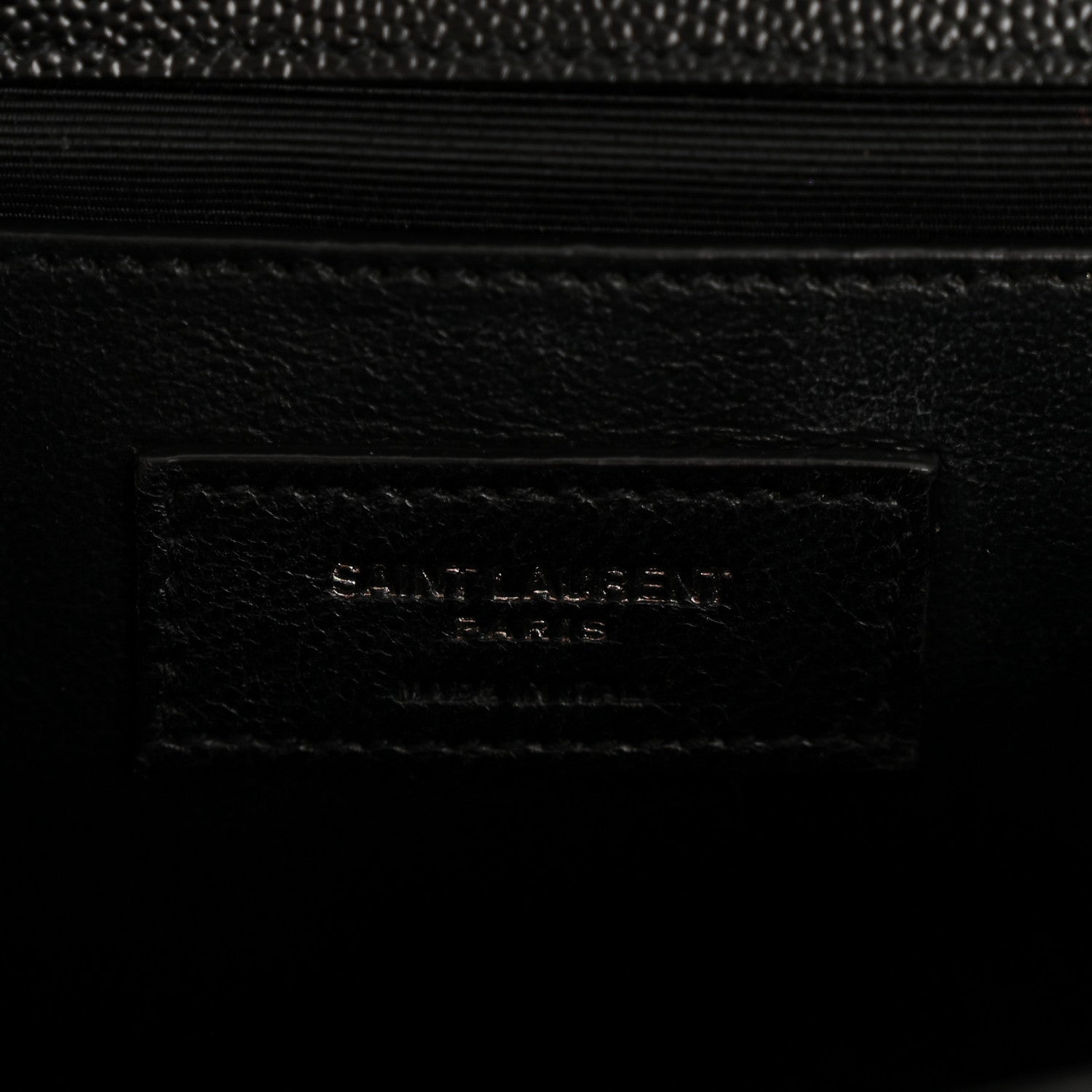 Grain De Poudre Textured Mixed Matelasse Triquilt Medium Monogram Monochrome Satchel Black