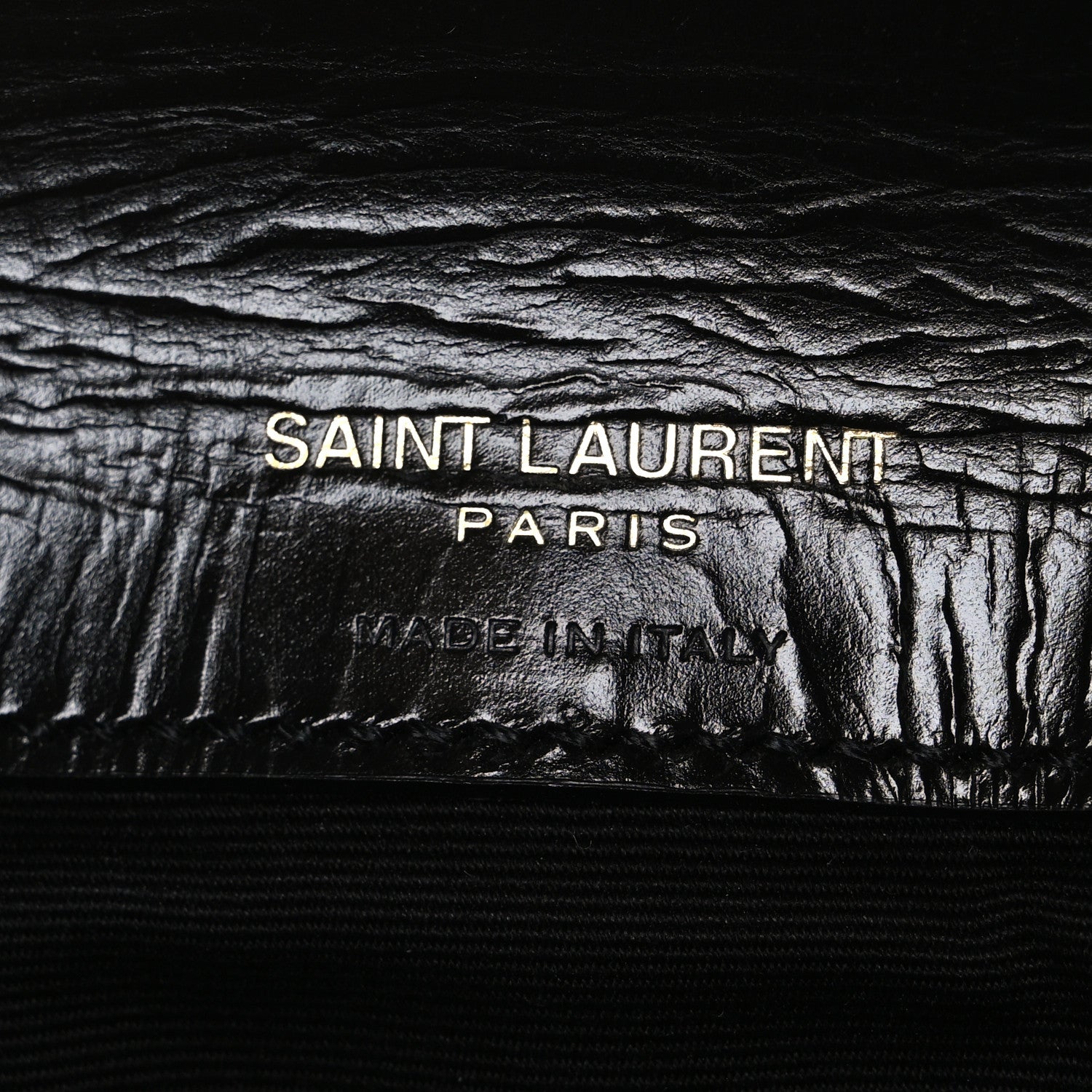 Shiny Calfskin Matelasse Chevron Monogram Mini College Bag Black