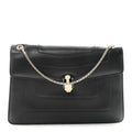 Calfskin Serpenti Forever Crossbody Bag Black