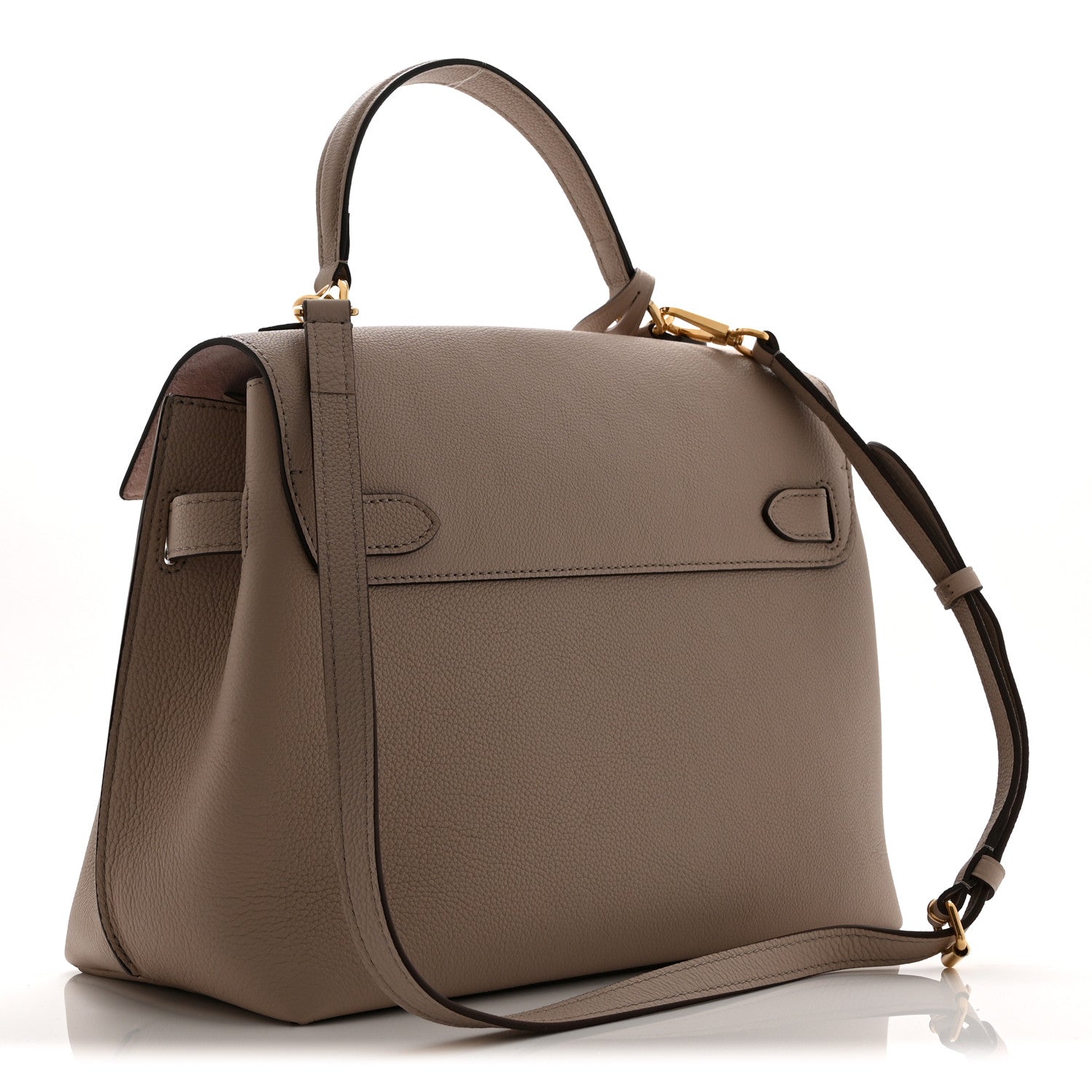 Soft Calfskin Lockme Ever MM Greige