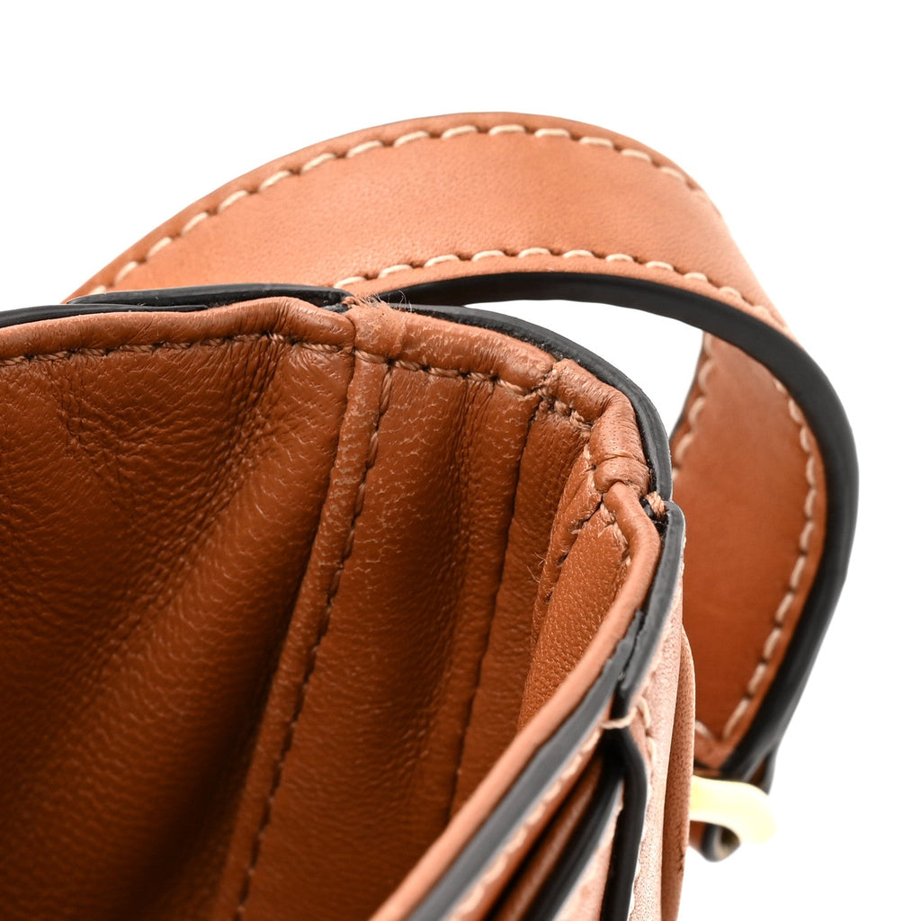 Natural Calfskin Besace Small 16 Tan