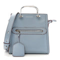 Calfskin The Short Story Shoulder Bag Blue Brown