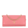 Saffiano Metal Oro Chain Wallet Ibisco