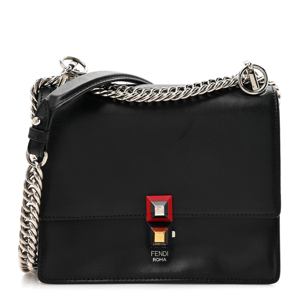 Vitello Liberty Studded Small Kan I Shoulder Bag Black Multicolor