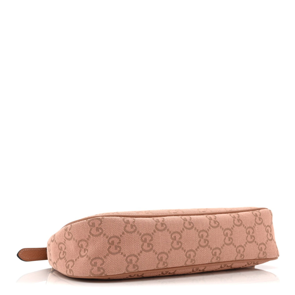 Monogram Textured Dollar Calfskin Small Ophidia Hobo Cloche Rose Pink