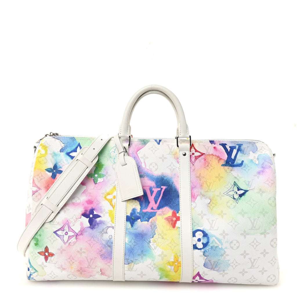 Monogram Watercolor Keepall Bandouliere 50 Multicolor