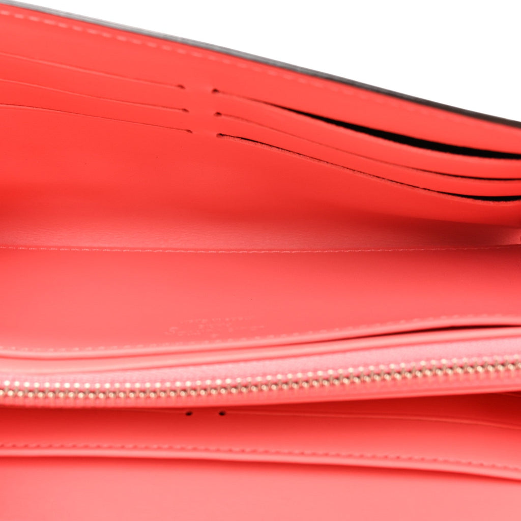 Patent Louise Wallet Rose Litchi