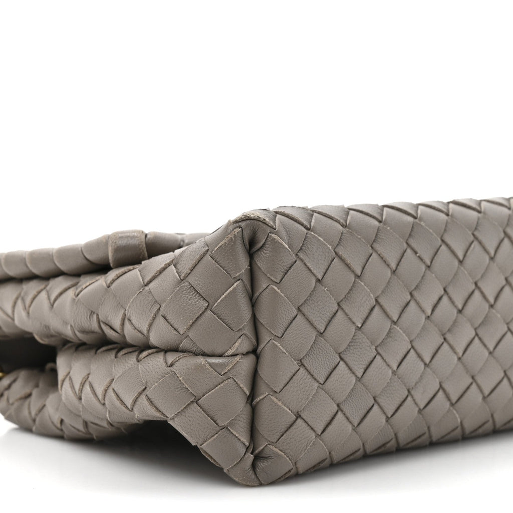 Nappa Intrecciato Baby Olimpia Shoulder Bag Shadow