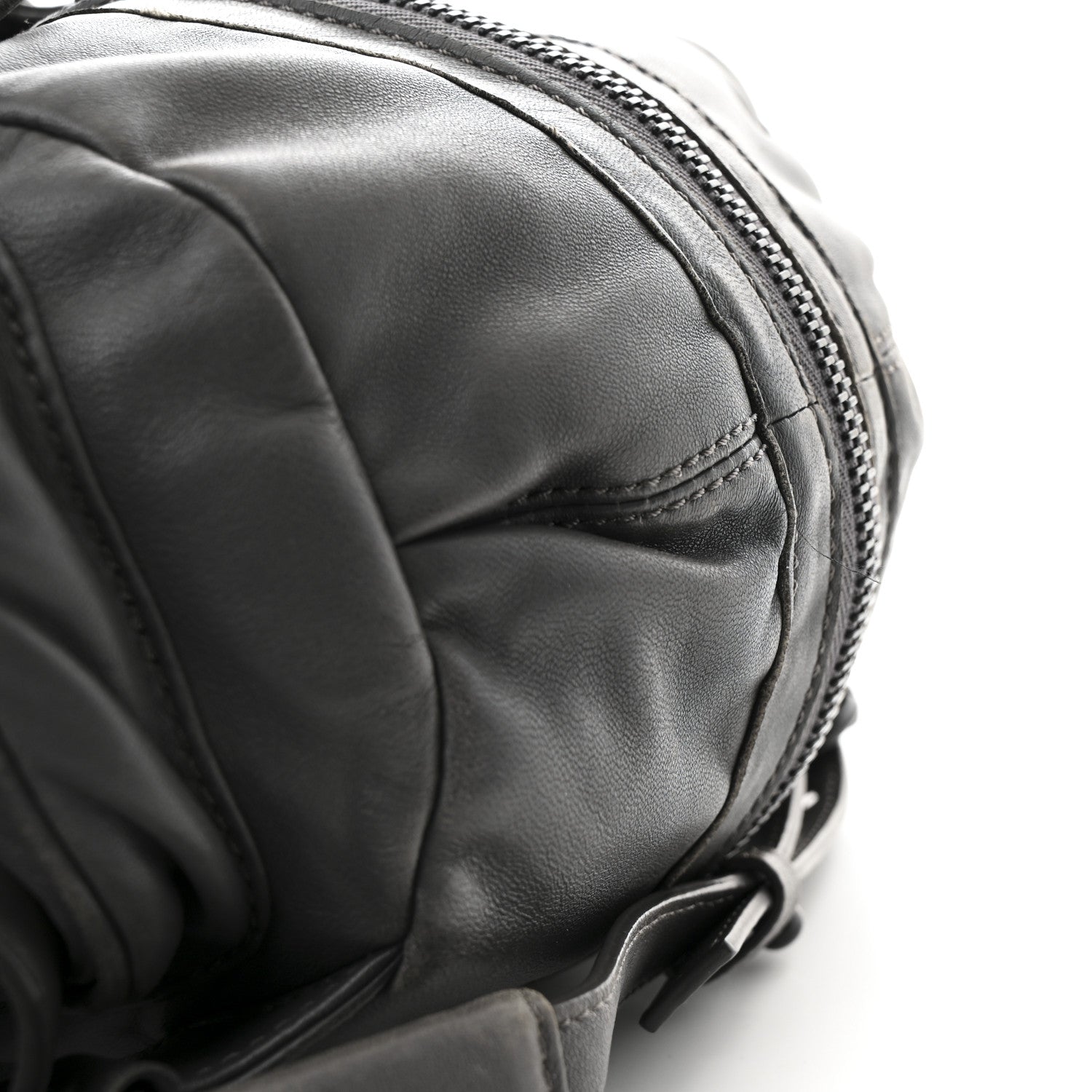 Lambskin Backpack Bag Grey